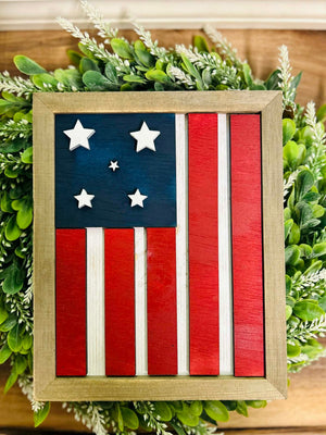 America the Beautiful Tiered Tray Decor Set