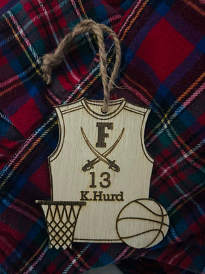 Custom High School/Youth Sports Jersey Ornament