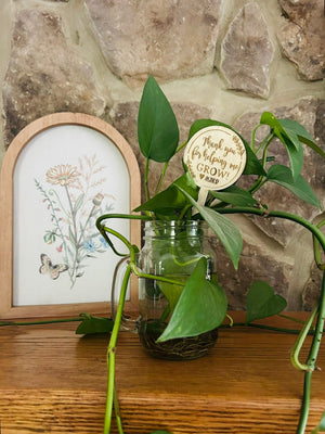 "Helping Me Grow" Plant Stakes