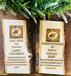 Live Edge "Legacy" Award Plaques