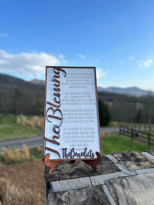 Personalized "The Blessing" Scriptural Stand