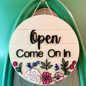 Floral Business 3D Door Hanger