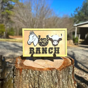 Hand-Painted Business Wood Sign