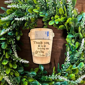 Coffee Cup Gift Card Holder