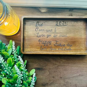 Custom Handwriting Keepsake Tray