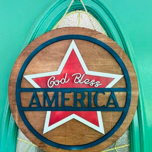 Patriotic 3D Door Hangers