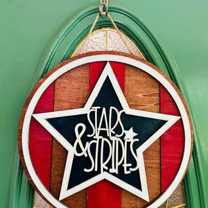 Patriotic 3D Door Hangers