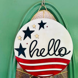 Patriotic 3D Door Hangers