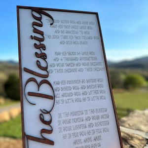 Personalized "The Blessing" Scriptural Stand