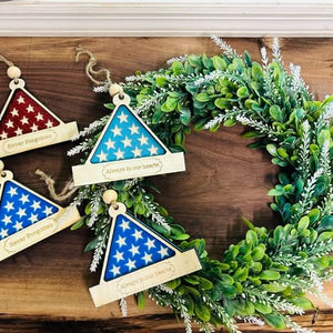 Folded Flag Memorial Ornaments