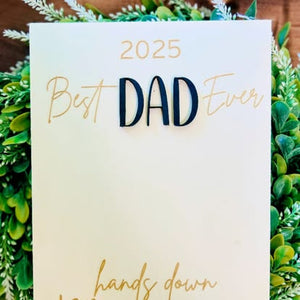 Personalized Father’s Day Handprint Plaque