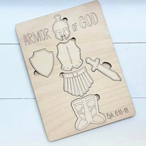 "Armor of God" Interactive Wooden Puzzle - Ephesians 6:10-18