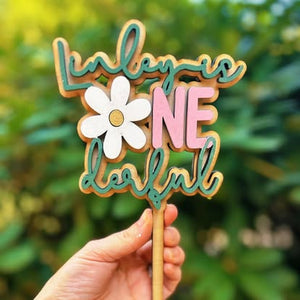 "One-derful" First Birthday Cake Topper