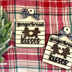 "Gingerbread Kisses" Mini Cutting Board