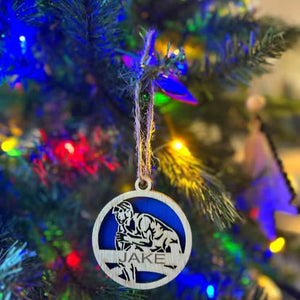 "Takedown" Personalized Wrestling Ornament