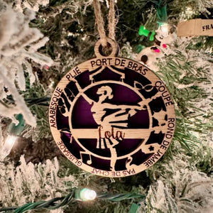 Personalized Dancer "Steps" Ornament