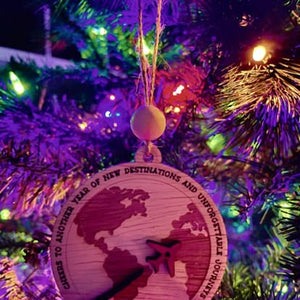 "New Destinations" Commemorative Travel Ornaments  - Custom Global Series