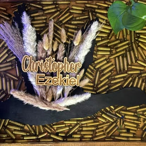 Custom Personalized Waterfowl Silhouette Wall Art with Nameplate & Natural Accents