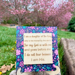 "Daughter of the King" Mantle Decor