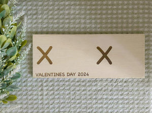 DIY Handprint Keepsake Wood Sign - "XOXO" Valentine’s Edition